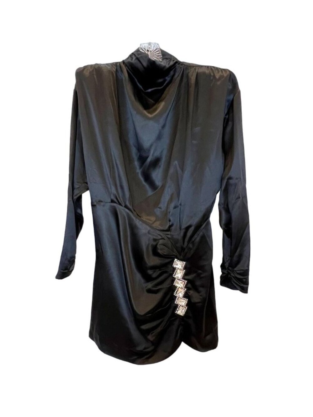 Alessandra Rich Silk Mini Dress Embellished Size 46 - Size 8 - Picture 2 of 15